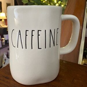 NWOT Rae Dunn “Caffeine” Mug 16 Oz